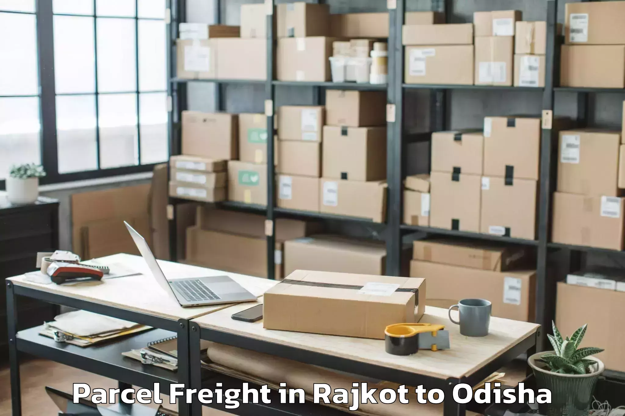 Hassle-Free Rajkot to Airfield Kapila Prasad Parcel Freight